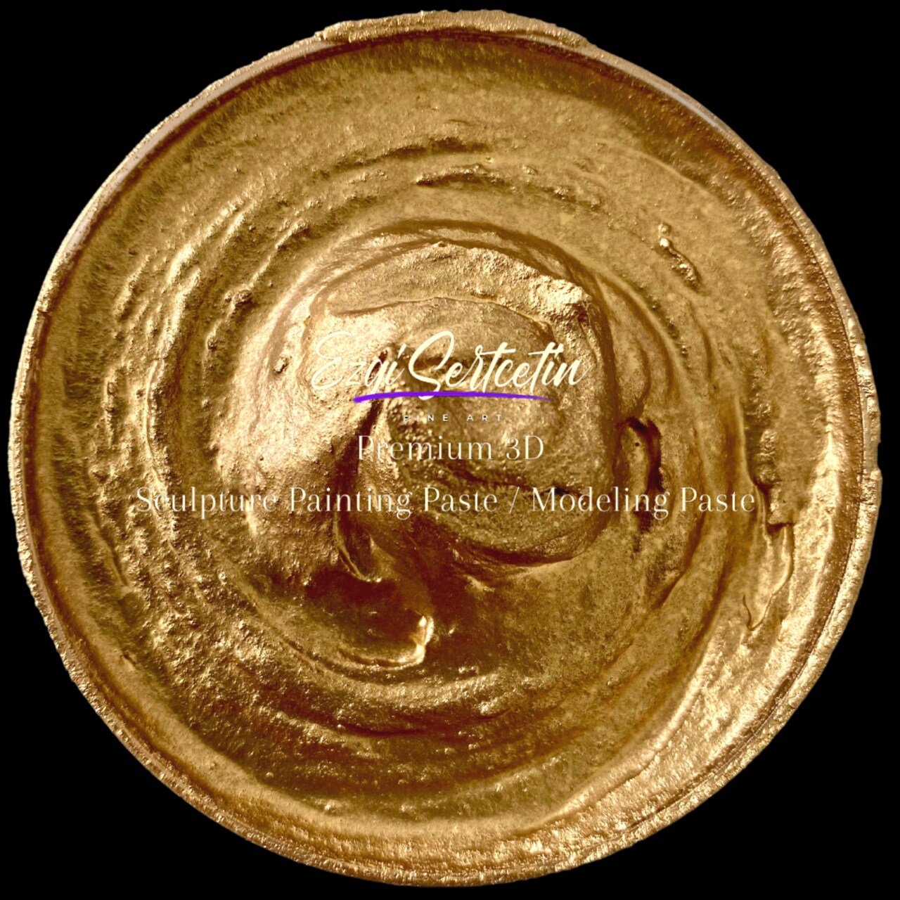 3D Premium Sculpture Painting Paste|Texture Paste|Decorative Plaster|Ready to Use|Ideal for Artwork|Stencil|Flowers|Texture|Art Relief|New Formula| 6 oz by Volume|Ezgi Sertcetin